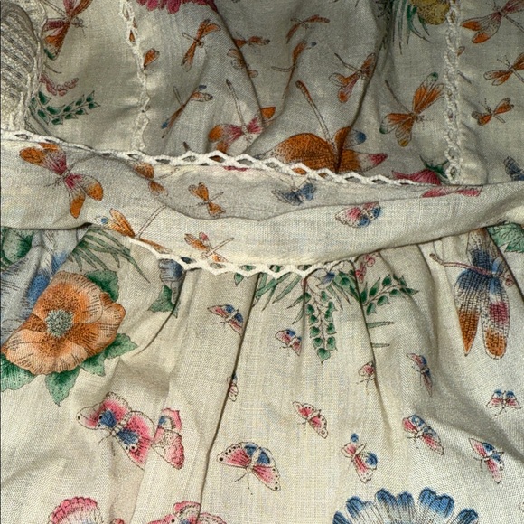 Floral Print Maxi Dress vintage royal deb teenage size 14 kids - Picture 4 of 6